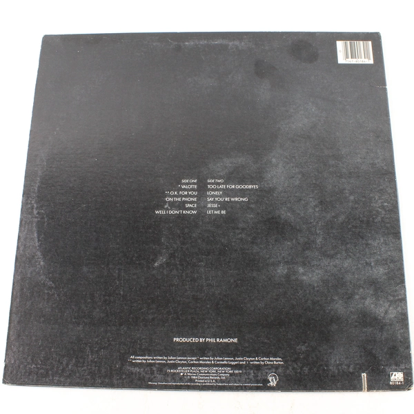 Valotte by Julian Lennon Vinyl LP Record 1984 Atlantic Recording 801841