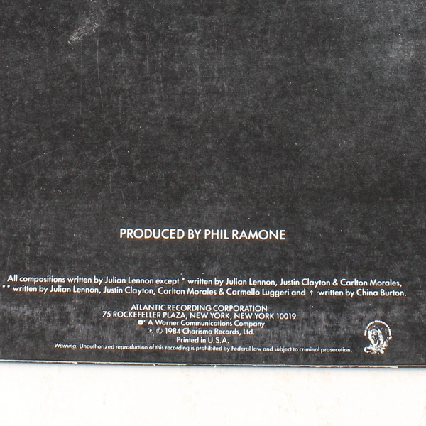 Valotte by Julian Lennon Vinyl LP Record 1984 Atlantic Recording 801841