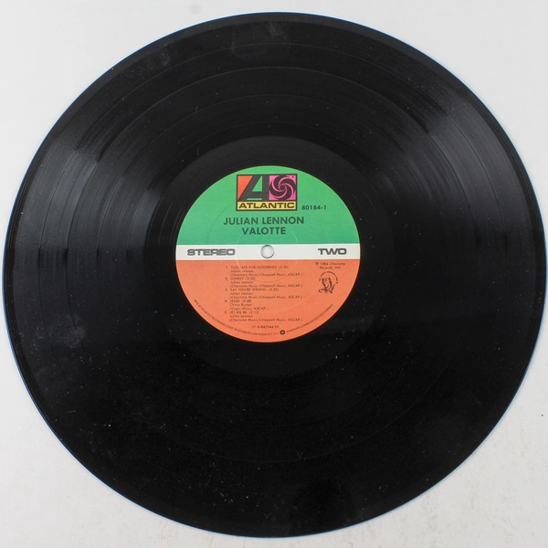 Valotte by Julian Lennon Vinyl LP Record 1984 Atlantic Recording 801841