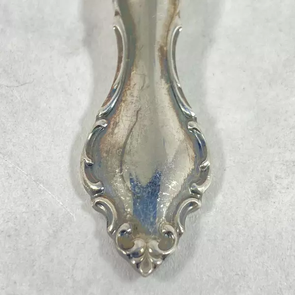 Vintage International Deep Silver Angelique 6” Sugar Spoon 6 Inch