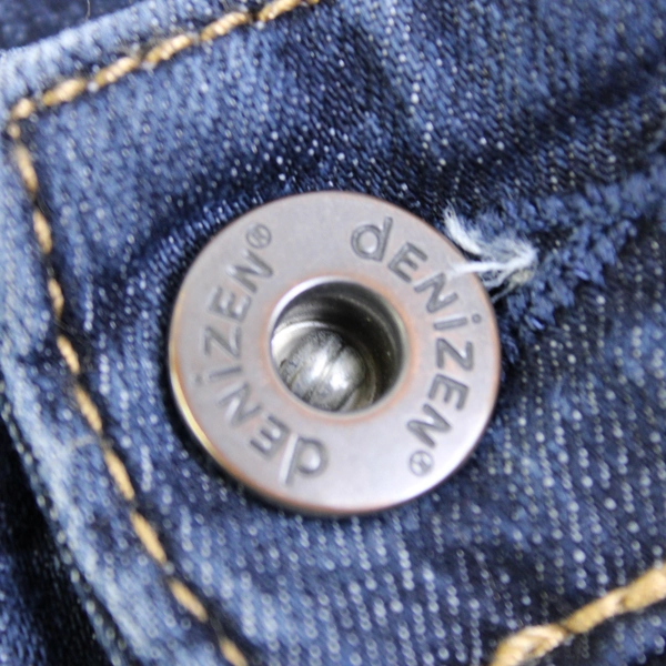 Denizen Levi's Modern Skinny Cropped Jeans Women's 18 Cotton Stretch Dark Blue