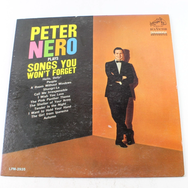 Peter Nero Songs You Won't Forget Vinyl LP 1964 RCA Victor LPM2935
