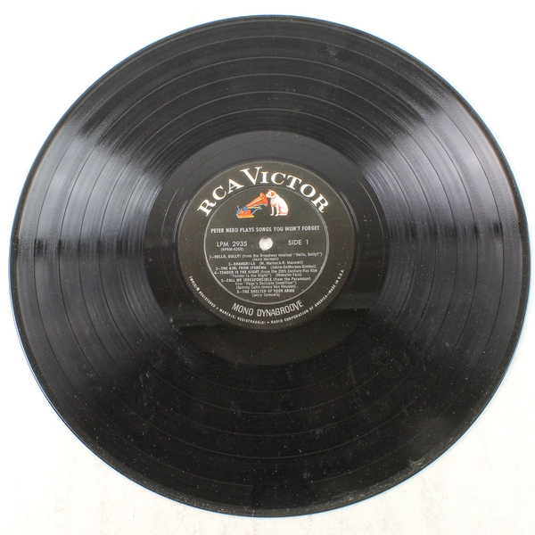 Peter Nero Songs You Won't Forget Vinyl LP 1964 RCA Victor LPM2935