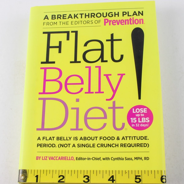 Flat Belly Diet by Liz Vaccariello 2008 Hardcover Book - Good Condition