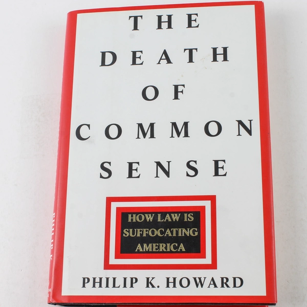 The Death of Common Sense by Philip K. Howard 1995 Hardcover Book Good Condition