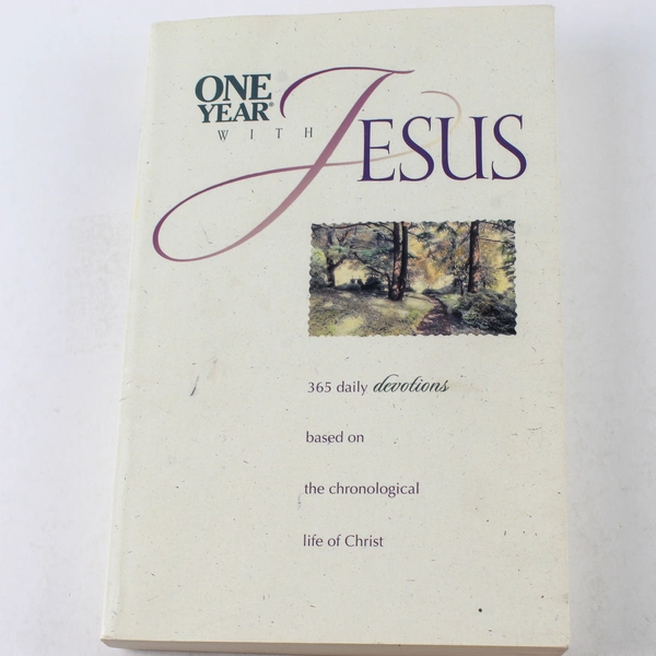 One Year with Jesus by David R. Veerman 1995 Tyndale Paperback Good