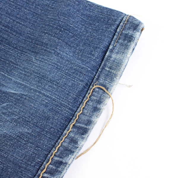 LA Idol Flair Jeans Women's 9 Cotton Stretch Medium Blue Stitching Flawed