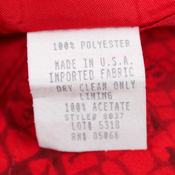 Oberon by Shani G. Red Snakeskin Pattern Maxi Skirt Women's Size 4