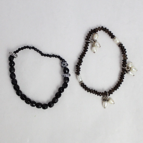 Lot of 10 Colorful Stretchy Beaded Bracelets for Fun Layering