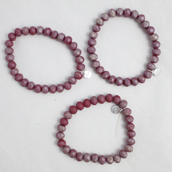 Lot of 10 Colorful Stretchy Beaded Bracelets for Fun Layering