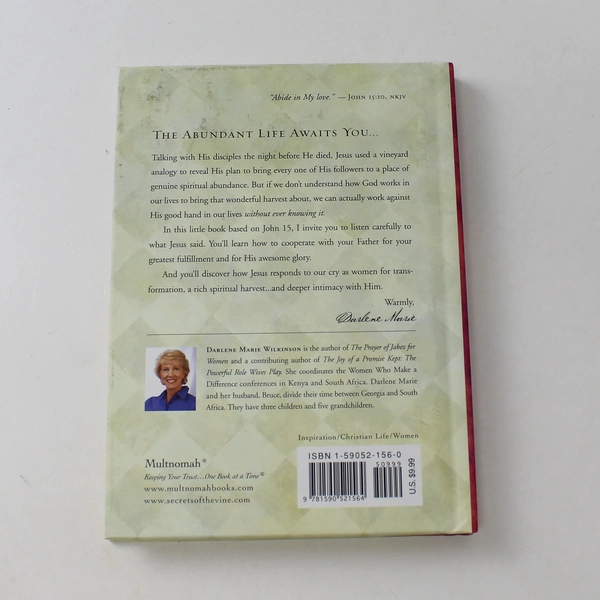 Secrets of the Vine for Women Breaking Through to Abundance Wilkinson 2003 PB