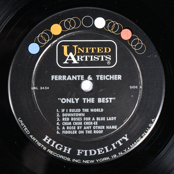 Ferrante & Teicher Only The Best Vinyl Record - Good Condition As-Is