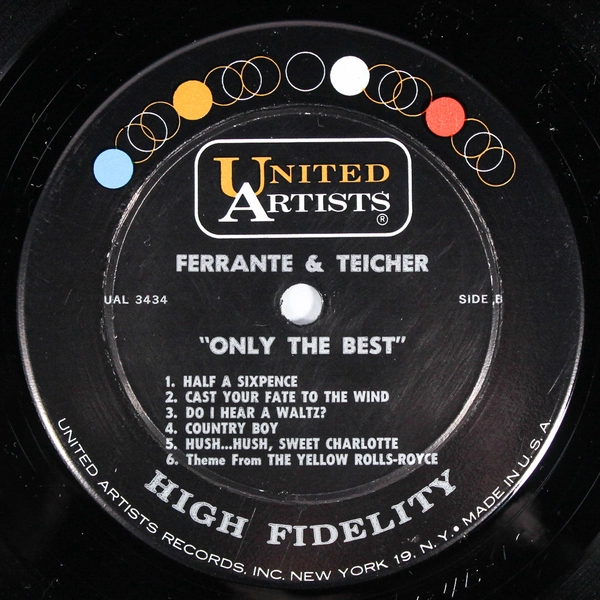 Ferrante & Teicher Only The Best Vinyl Record - Good Condition As-Is