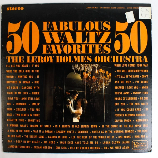 LeRoy Holmes 50 Fabulous Waltz Favorites Vinyl Records By United Artists Records