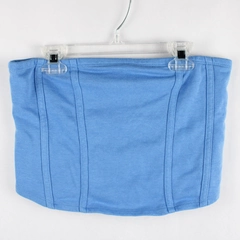 No Boundaries Light Blue Cotton Blend Tube Top Women's Size Large 12-14