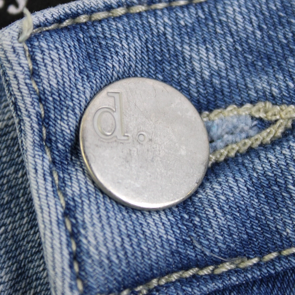 D. Jeans Skinny Ankle Midrise Women's 12 Cotton Blend Stretch Light Wash