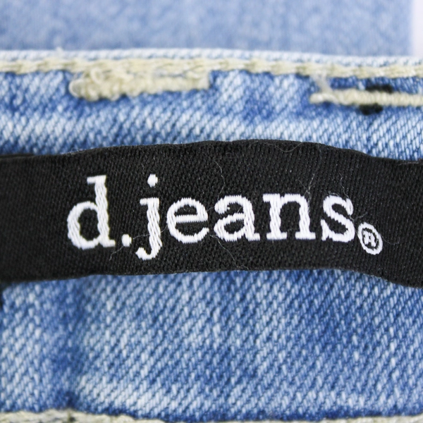 D. Jeans Skinny Ankle Midrise Women's 12 Cotton Blend Stretch Light Wash