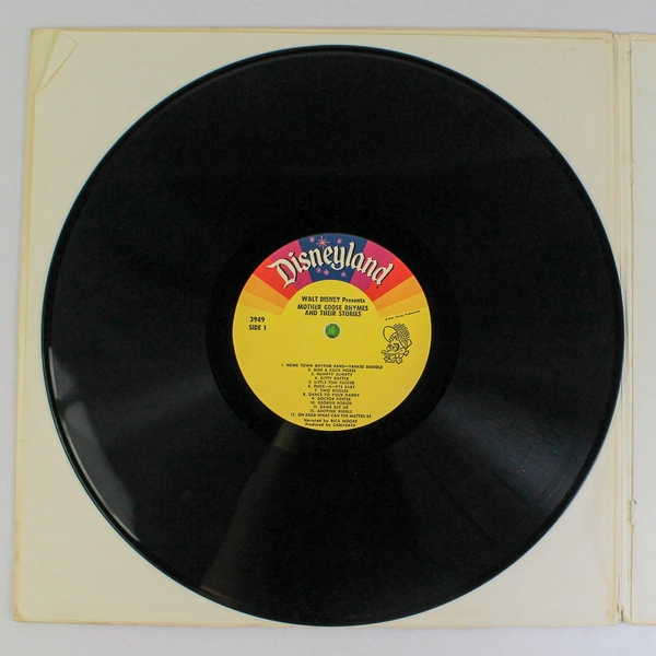Walt Disney Mother Goose Rhymes Vinyl LP 3949 - Used, Faint Scratches, As-Is