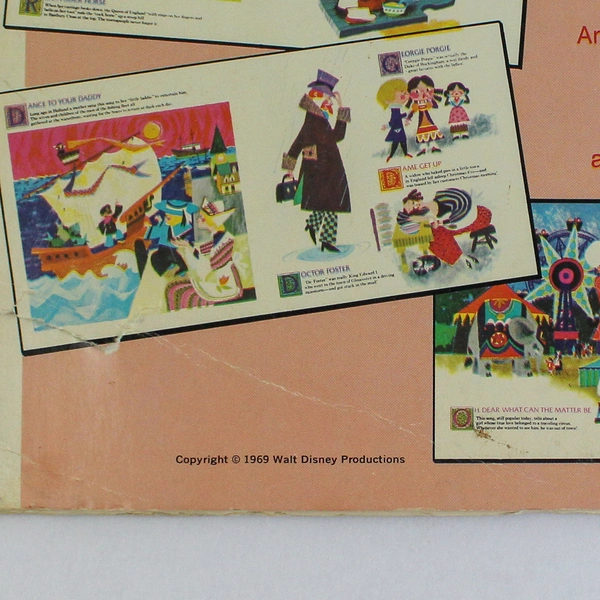 Walt Disney Mother Goose Rhymes Vinyl LP 3949 - Used, Faint Scratches, As-Is