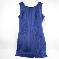 Leslie Fay Dark Blue Midi Shift Dress Women's Size XL