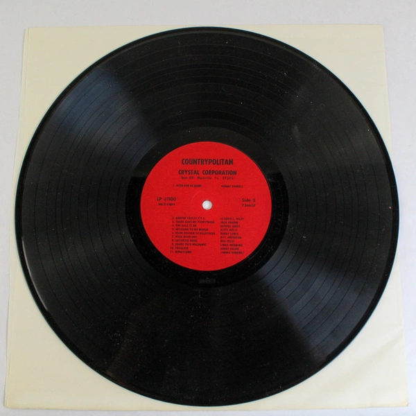 Countrypolitan Hits LP Vinyl 1970 Crystal Corporation Compilation Record