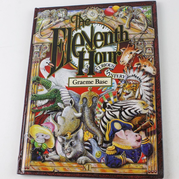 The Eleventh Hour by Graeme Base 1993 Hardcover Curious Mystery Book