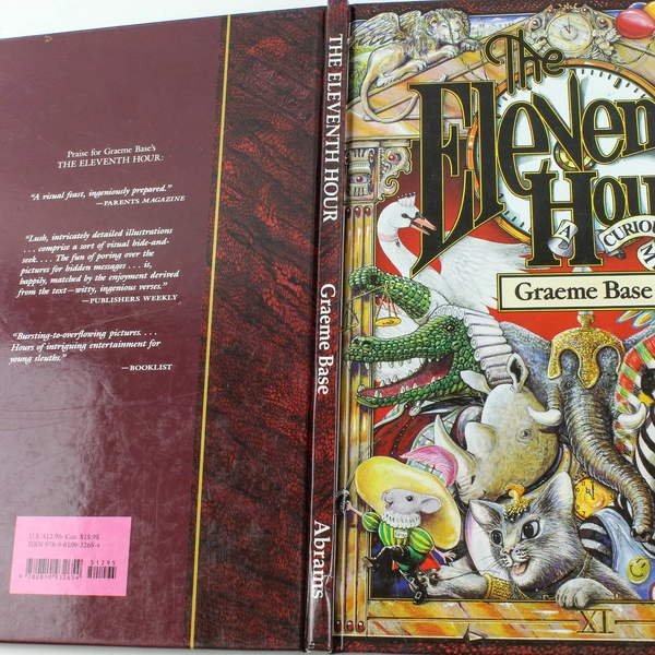 The Eleventh Hour by Graeme Base 1993 Hardcover Curious Mystery Book