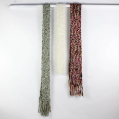 Lot of 3 Knit Winter Scarves Multicolor Yarn