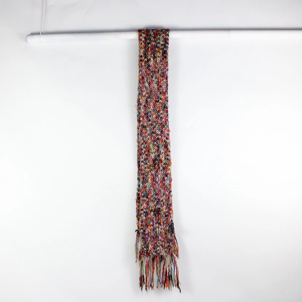 Lot of 3 Knit Winter Scarves Multicolor Yarn