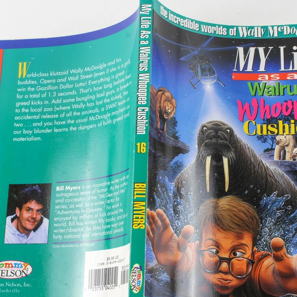 My Life As A Walrus Whoopee Cushion by Bill Myers 1999 Paperback Book