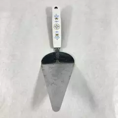 Vintage EKCO Chromium Plated Pie Cake Server Tulip Pattern 9.5 Inch 