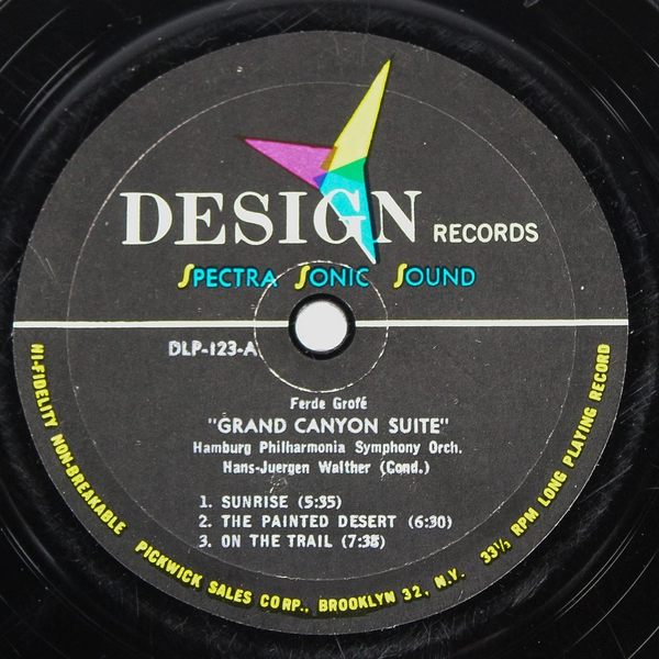 Ferde Grofe Grand Canyon Suite Vinyl LP 1960 Hamburg Philharmonia Orchestra