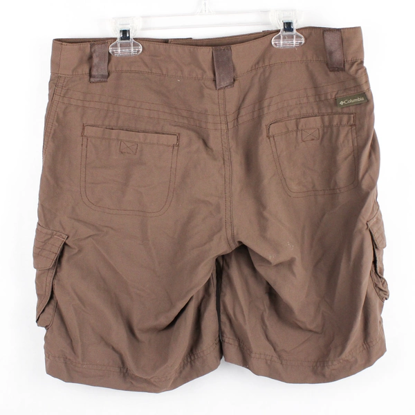 Columbia Sportswear Solid Brown Cargo Shorts Women's Size 6