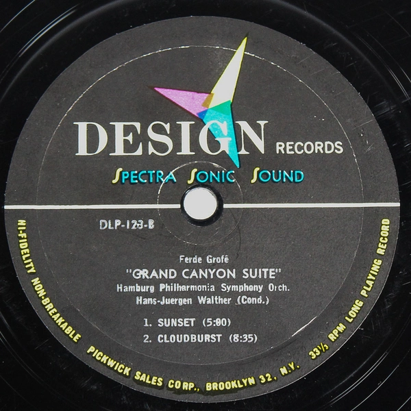 Ferde Grofe Grand Canyon Suite Vinyl LP 1960 Hamburg Philharmonia Orchestra