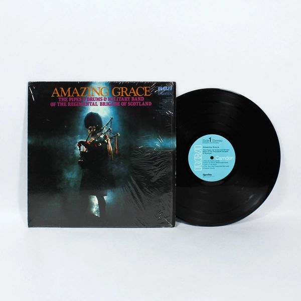 Amazing Grace Pipes & Drums Military Band Vinyl LP 1972 RCA Camden