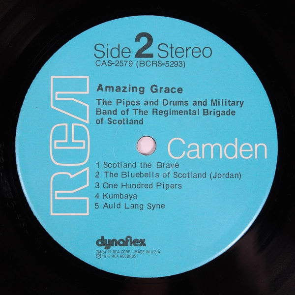Amazing Grace Pipes & Drums Military Band Vinyl LP 1972 RCA Camden