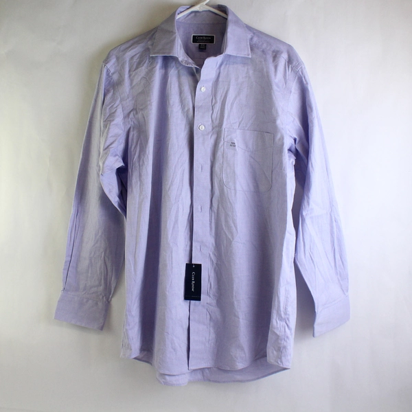 Club Room Long Sleeve Button Down Collared Shirt 3XL32-33 15.5 100% Cotton NWT