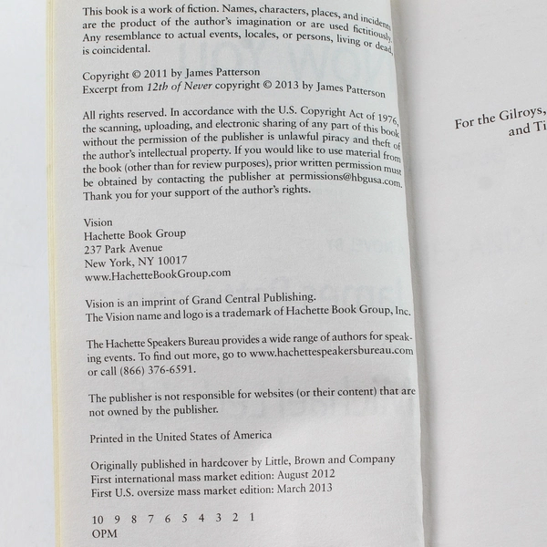 Now You See Her by James Patterson & Michael Ledwidge | 2013 Paperback