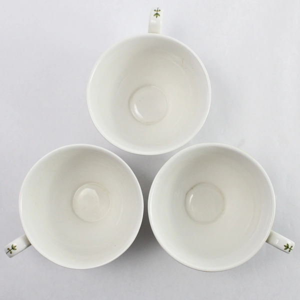 Set of 3 Queen's China Nicolas Robert Recueil des Fleur Tea Cups
