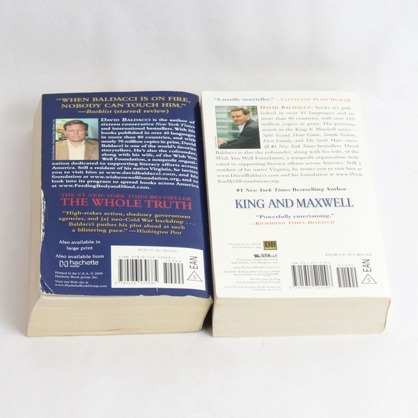 Lot of 2 David Baldacci Books King and Maxwell and The Whole Truth GC Publishing