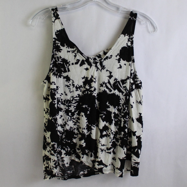Sweet Claire Black and White Tank Top Women's Size Large