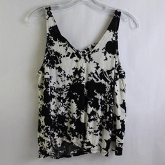 Sweet Claire Black and White Tank Top Women's Size Large