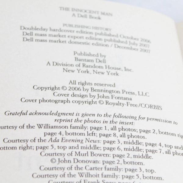 The Innocent Man by John Grisham Paperback - Good Condition Legal Thriller