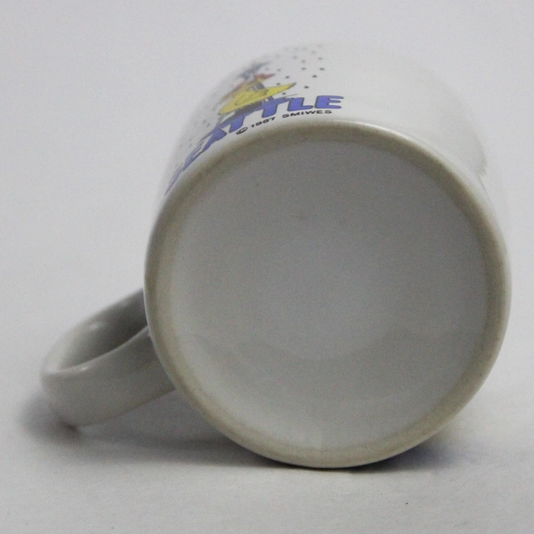 Seattle Mini Mug Souvenir Yellow Duck Rain Gear Space Needle 1987 Smiwes 2.5"