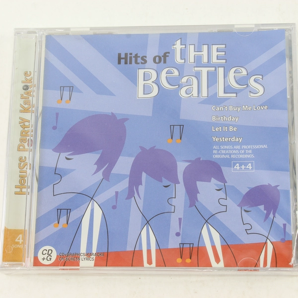 Hits of the Beatles House Party Karaoke CD 2003 Sealed 4 Songs New