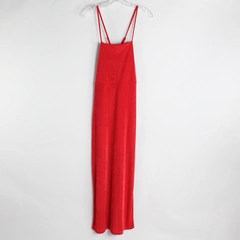 Wild Fable Long Bright Red Empire Waist Corset Back Dress Women's Size Medium