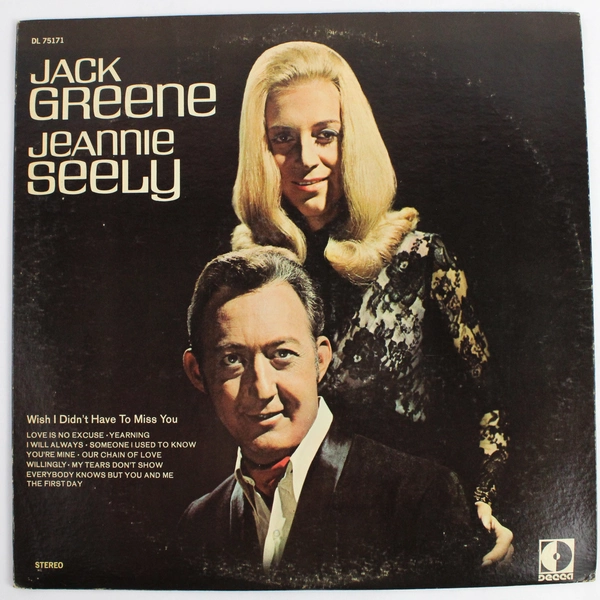 Jack Greene & Jeannie Seely Vinyl LP 1970 Decca Records Stereo