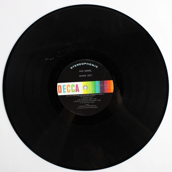Jack Greene & Jeannie Seely Vinyl LP 1970 Decca Records Stereo