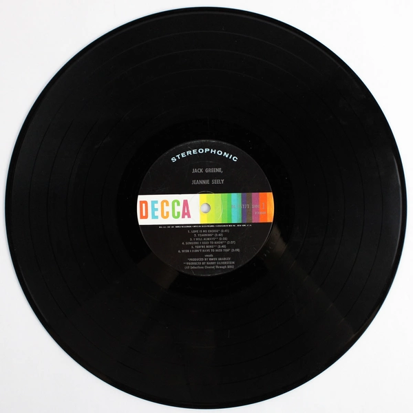 Jack Greene & Jeannie Seely Vinyl LP 1970 Decca Records Stereo