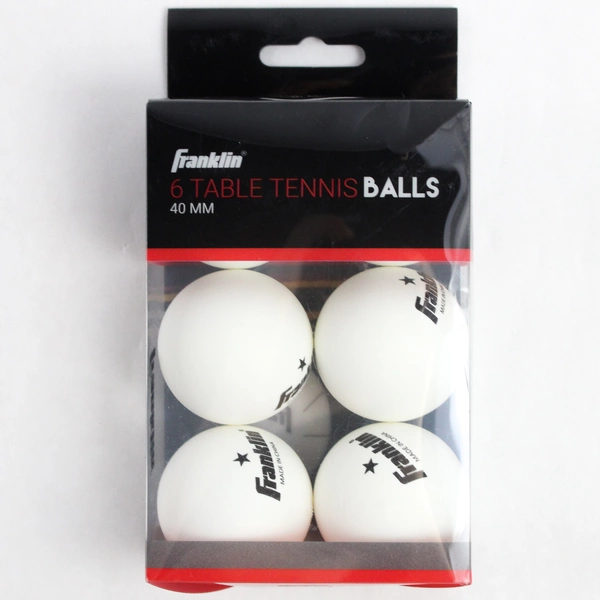 Franklin Table Tennis Balls Official Size & Weight 40mm 6 Balls